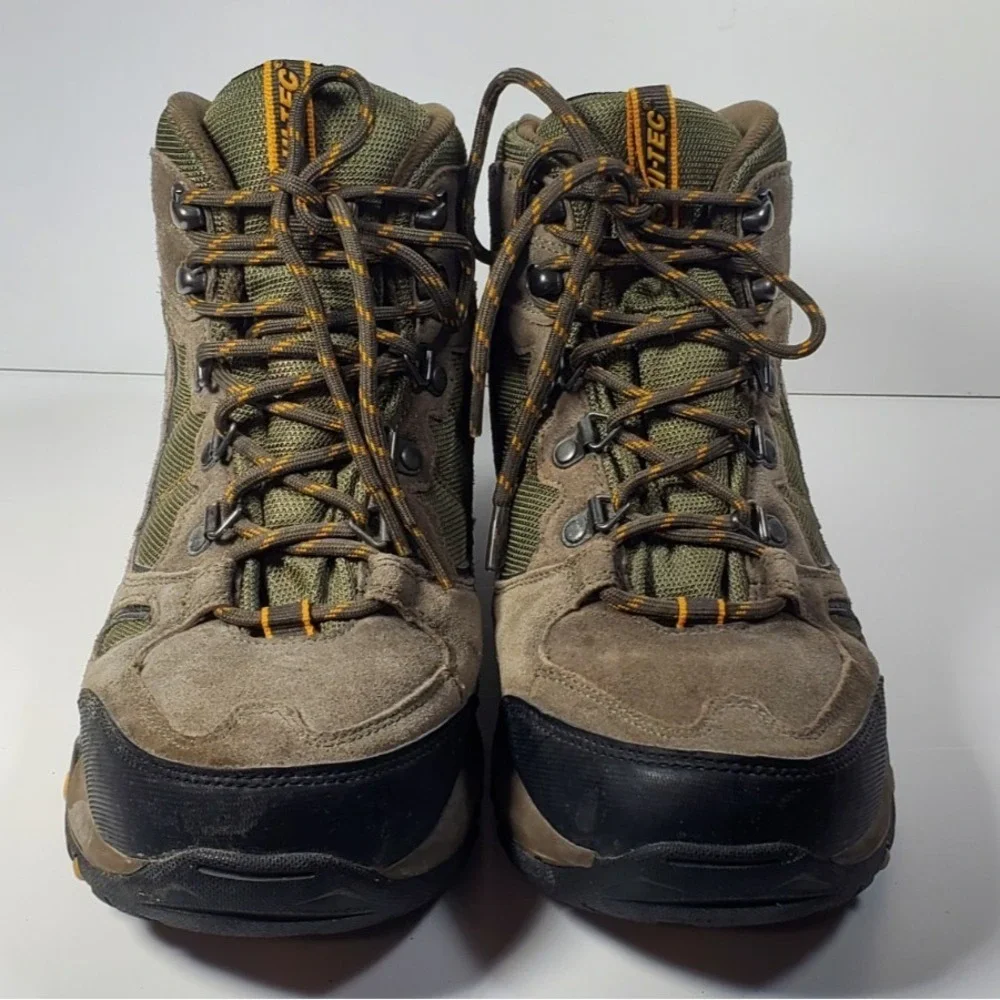 HI-TEC Hiking Boots Men's Size 10 M Lace Up Suede and Mesh